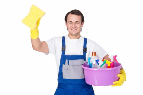 Deep cleaning commercial carpets in a Wimbledon workspace