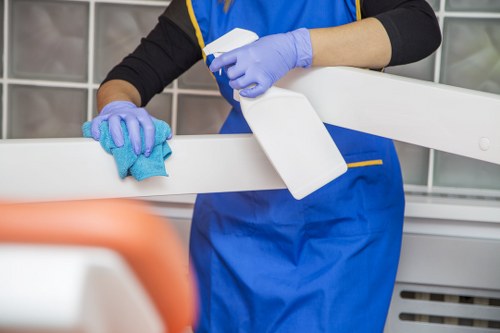 Deep upholstery cleaning equipment used on a sofa